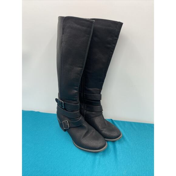 Ruff Hewn Knee High Boots Western Brown RH-Maddock Size 8 - Picture 1 of 12